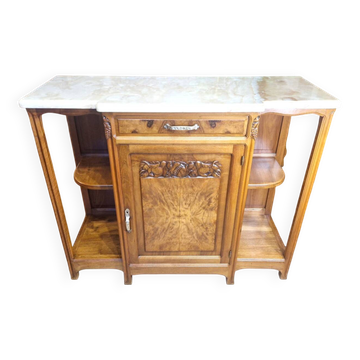Buffet from the end of the Art Nouveau period, École de Nancy, in walnut by Gauthier Poinsignon (unsigned)