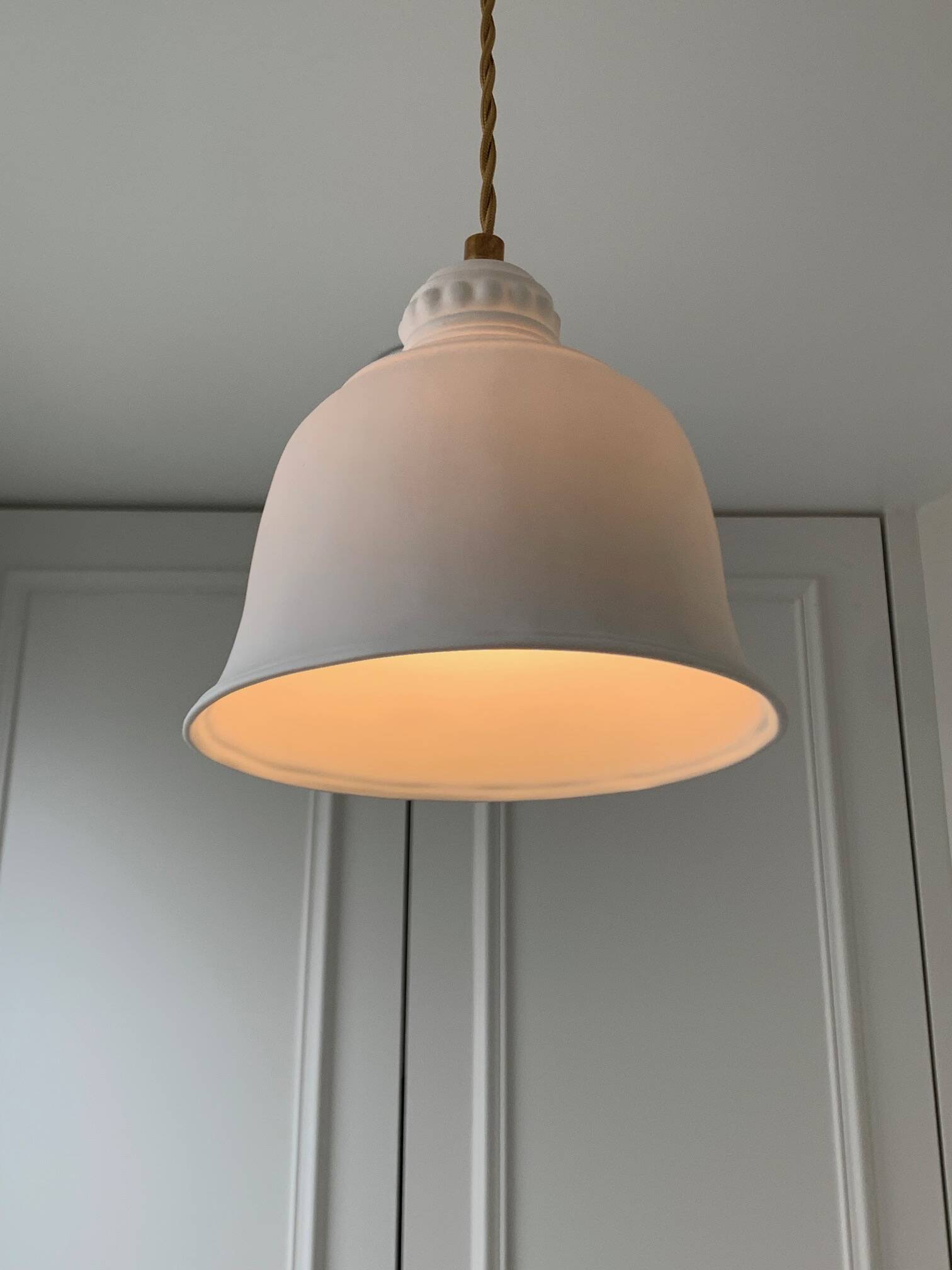 New alix d. reynis pendant light in limoge porcelain