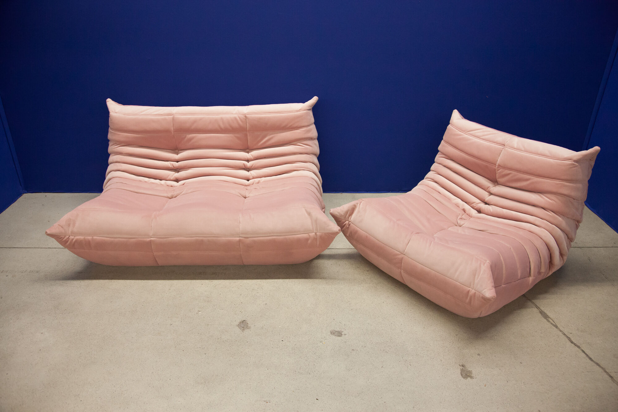 Sofa 2 seats and armchair "Togo" model designed by Michel Ducaroy 1973