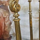 Napoleon III theatre chair in gilded wood