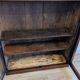 Victorian English mahogany display cabinet, elegant showcase furniture.