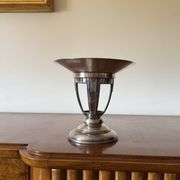 Art Deco silver-plated coup / vide poche, France 1940s