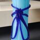 Large Murano Vase Floral Design, Opaline. Relief Ribbon Bow Decor