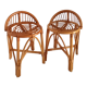 Low bamboo stools