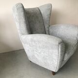 Pair of italian armchairs in velvet