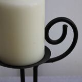 Set of 3 wrought iron candle holders