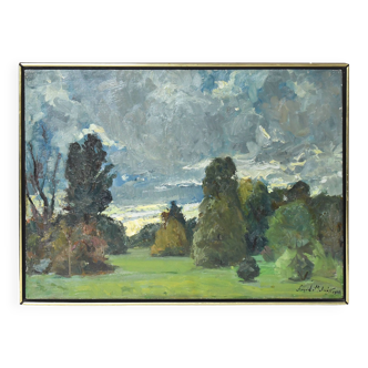 Geza Szegedi MOLNAR (1906-1970) Oil on canvas "Landscape"