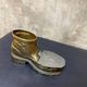 Vintage ashtray in the shape of a hiking boot with a hinged lid