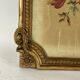 Cross-stitch tapestry in a Louis XVI style frame from around 1900.