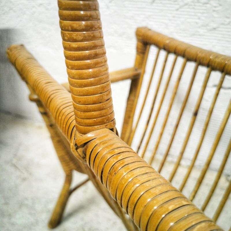 Vintage side table with compass legs