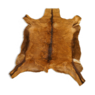 Vintage goatskin rug