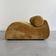 Graphic ochre armchair