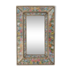 Mirror with flower decoration