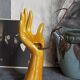 Soliflore baguier hand ceramic iridescent 50s