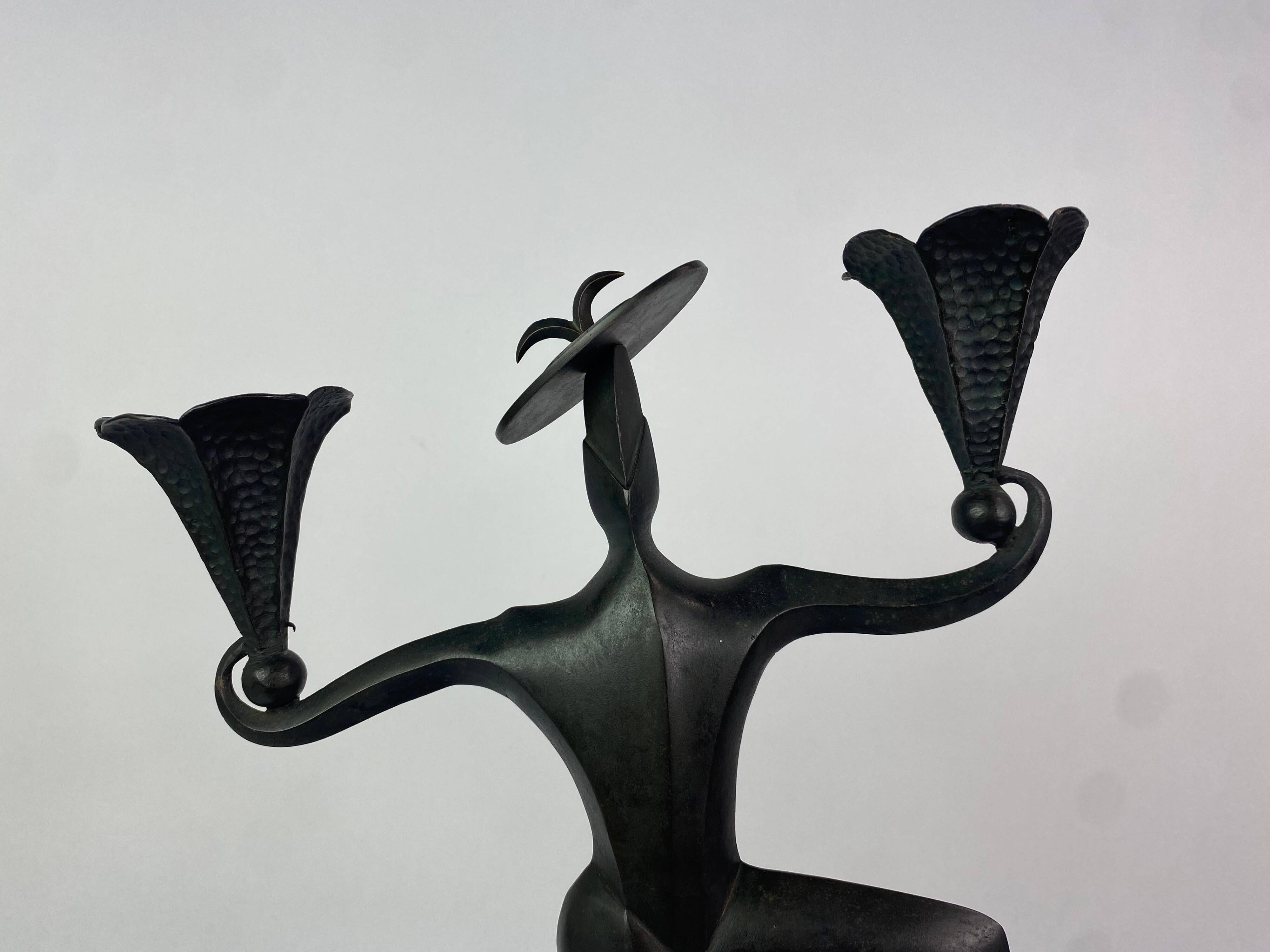 Chandelier dancing clown Dagobert Pechce Wiener Werkstatte