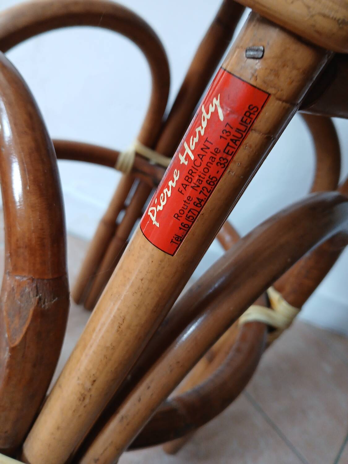 Rattan high chair for children