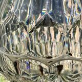 Vintage faceted plexiglass pendant lamp