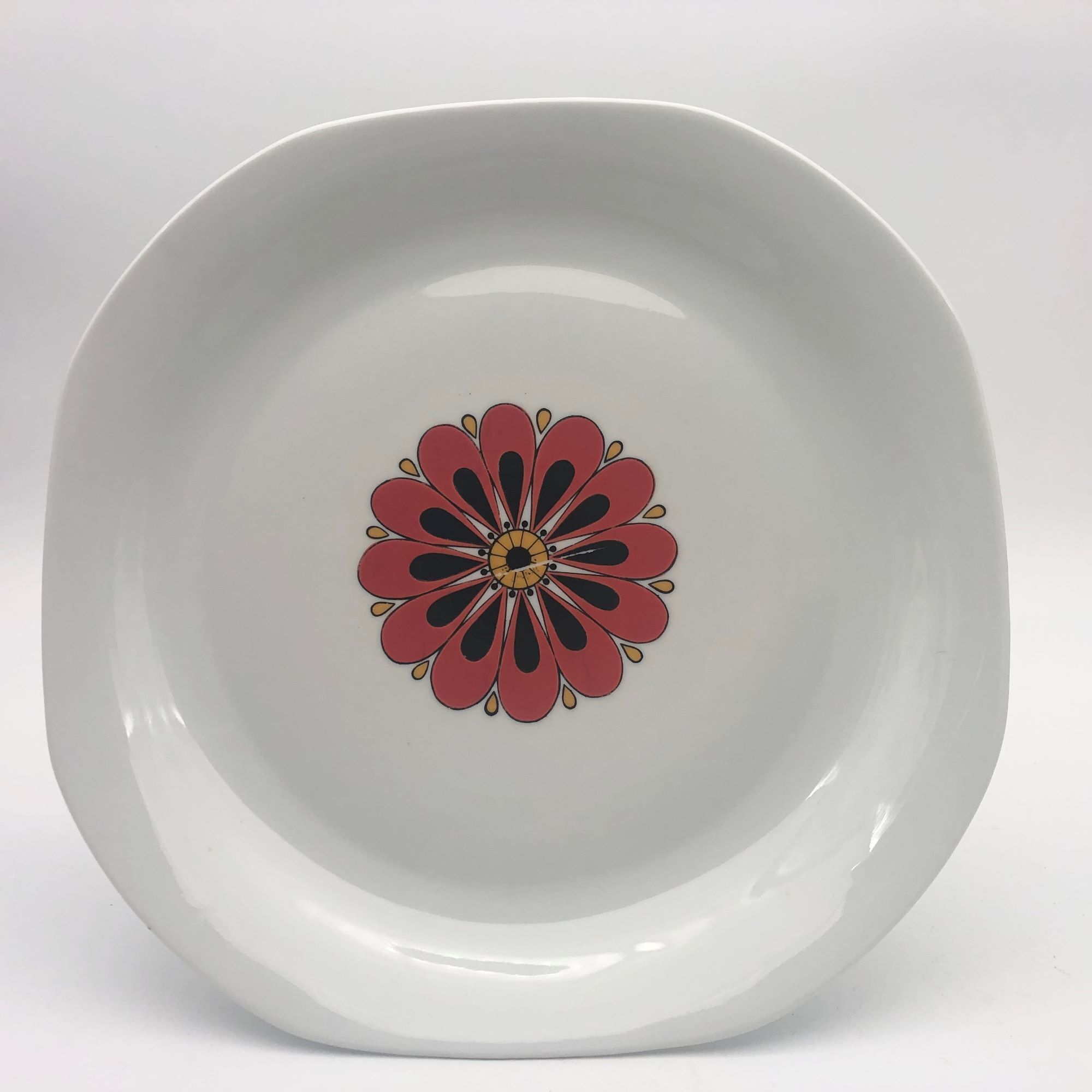 Jacques-André Souchet for Massé Surget set of six plates and a dish