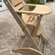 Chaise bébé haute en bois