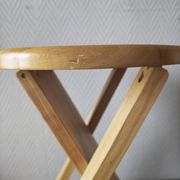 Folding wooden stool 1980