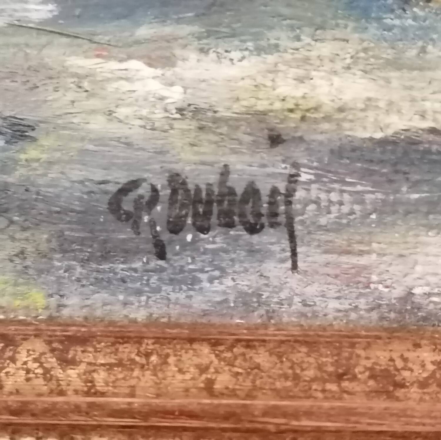 Oil painting on canvas Raphael Dubois