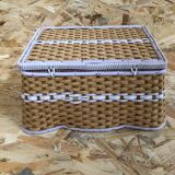 Former worker box sewing rattan braid