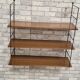 Etagère  scandinave 1960 a 70  tablettes formica brun tres bonne etat