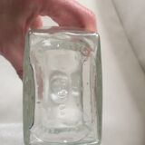 Bouteille verre avec blason