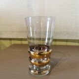 Set of 4 vintage golden stem glasses