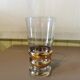 Suite de 4 verres vintage pied doré