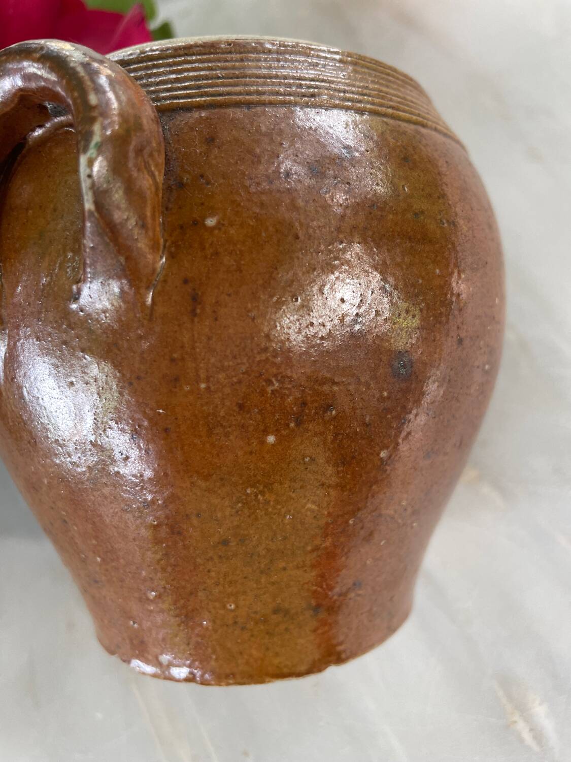 Antique stoneware pot