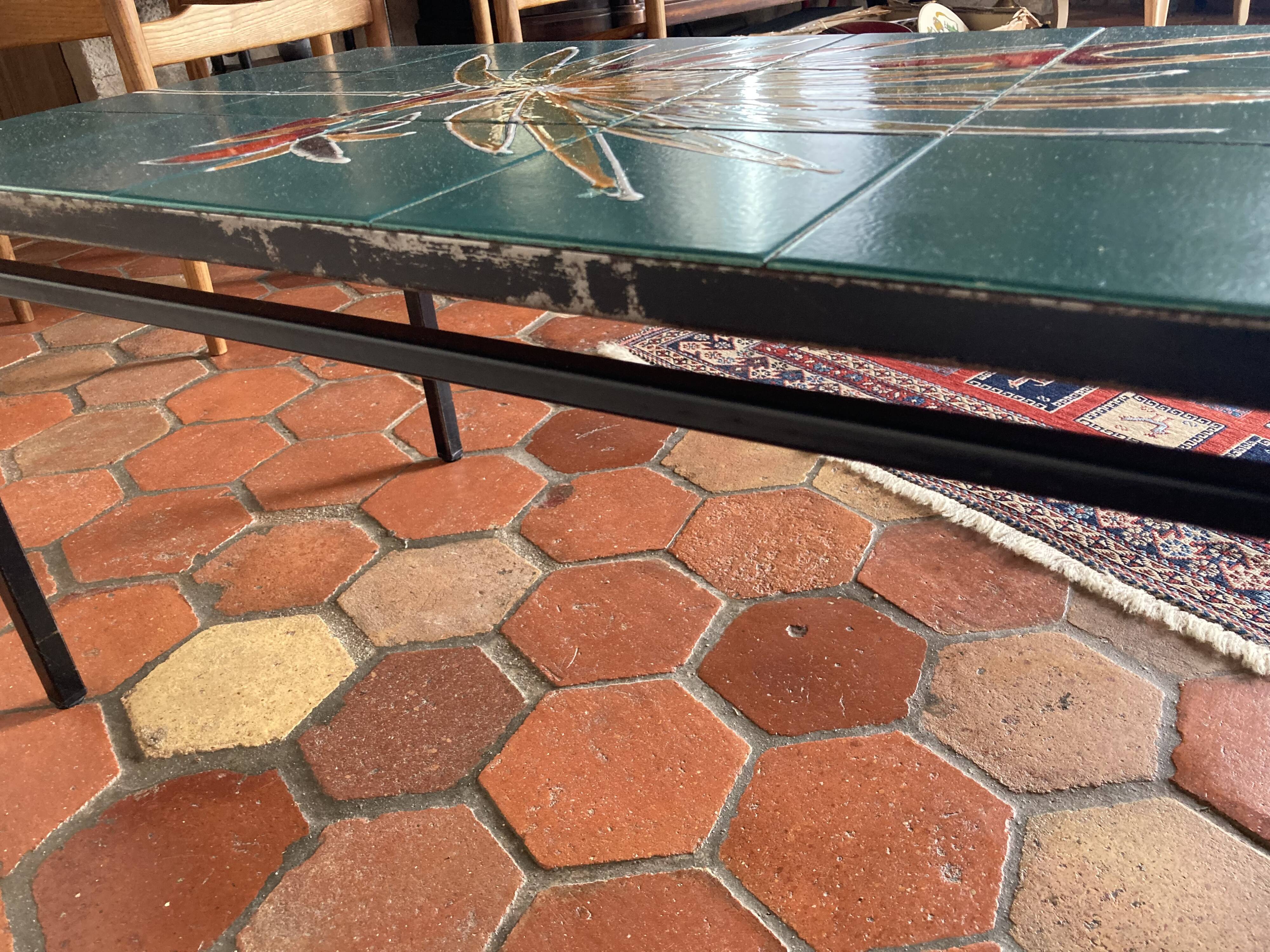 Vintage ceramic coffee table