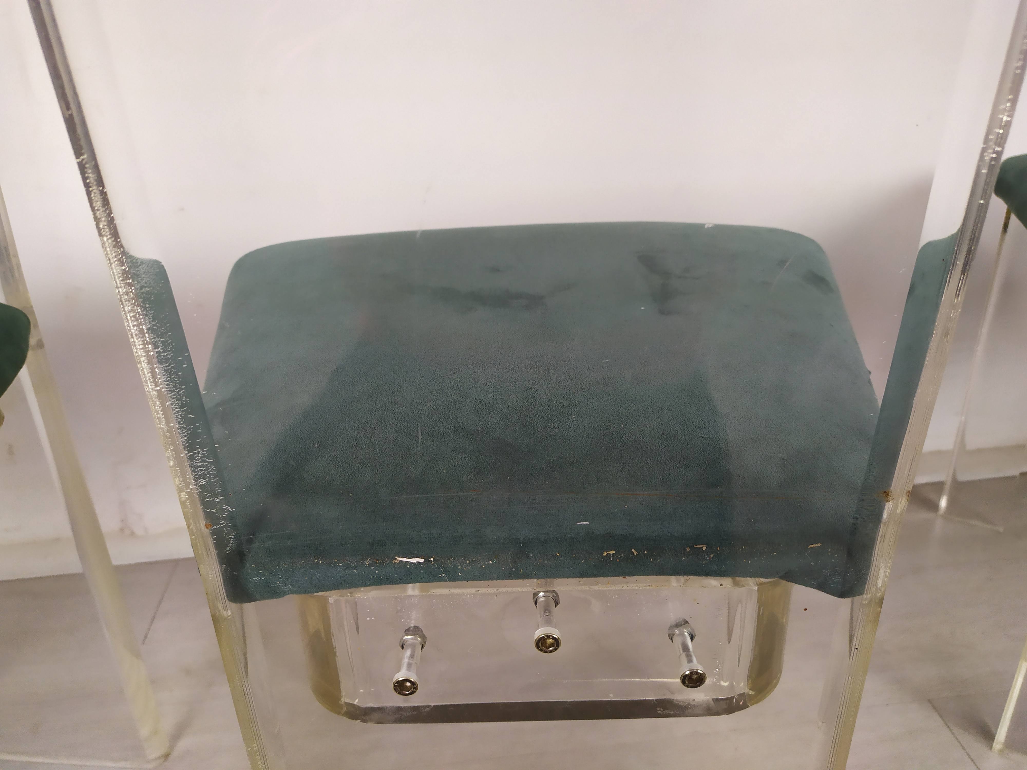 Plexiglas chairs Roche Bobois