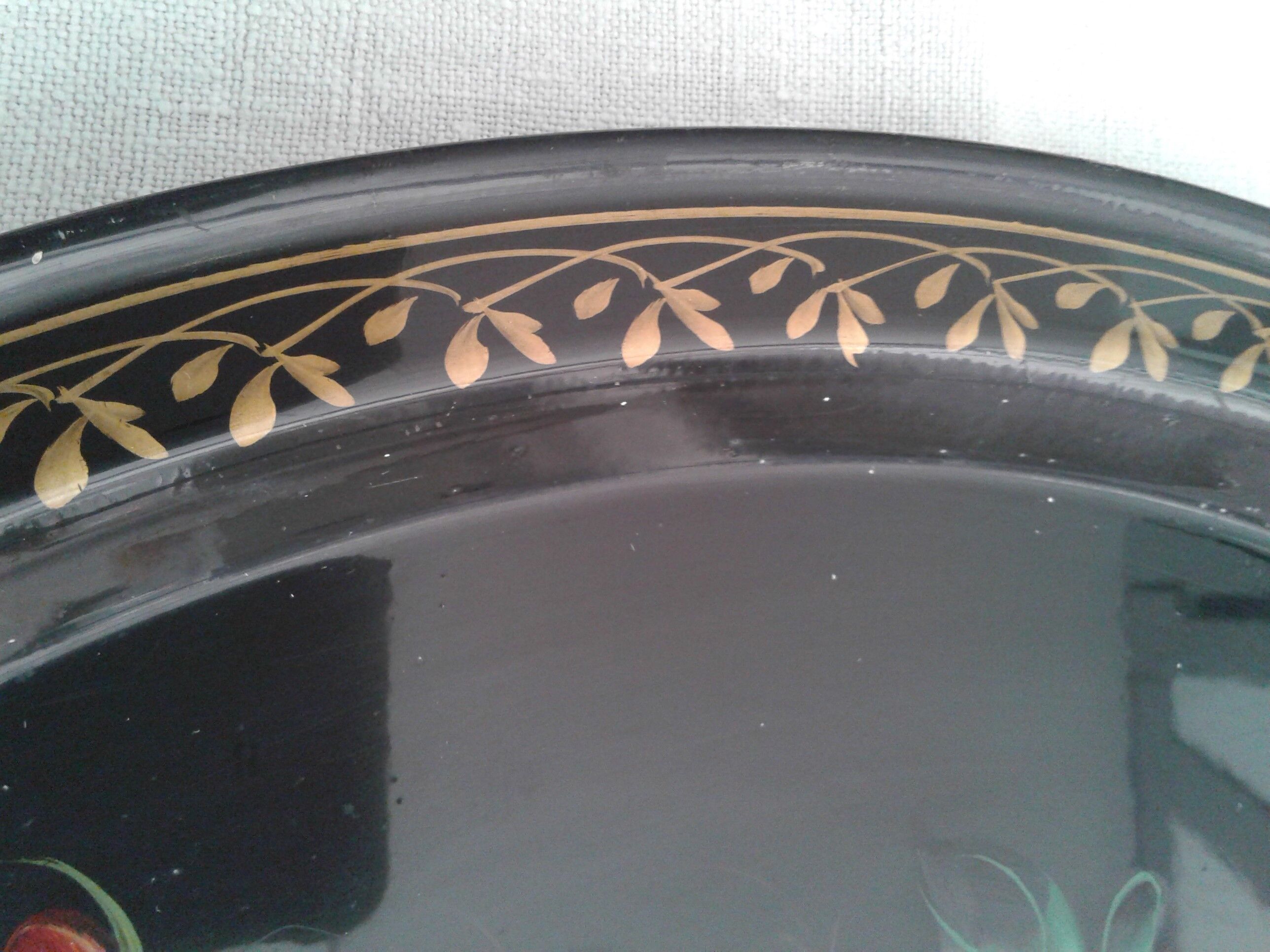 flowered tray origin Russia