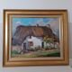 Oil painting on canvas "thatched cottage"