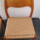 4 Scandinavian chairs by Niels Otto Møller, Danish design, 1950s, wood and rope