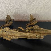 Paire d’appliques murales en bronze XIX