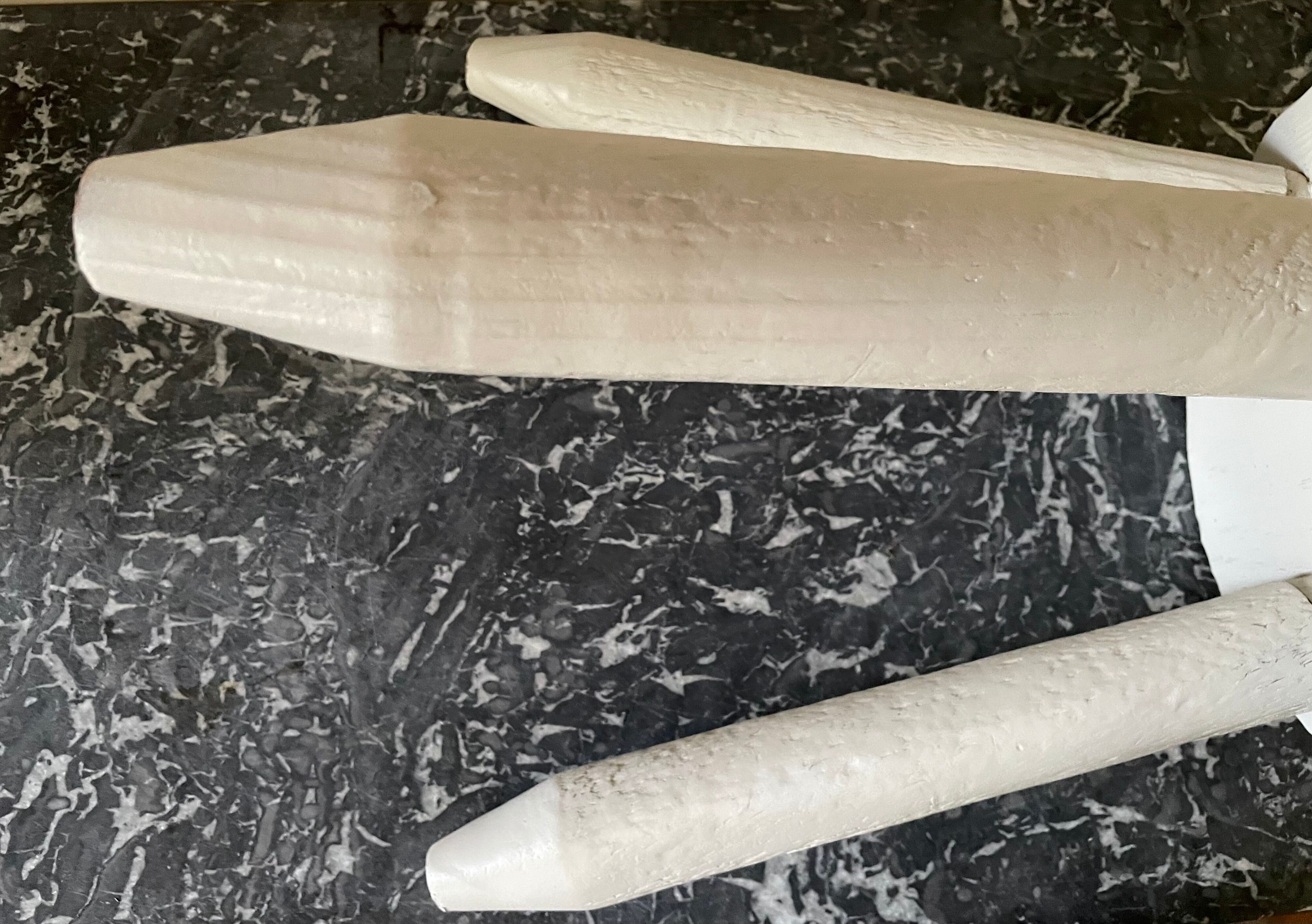 Painted brutalist stool