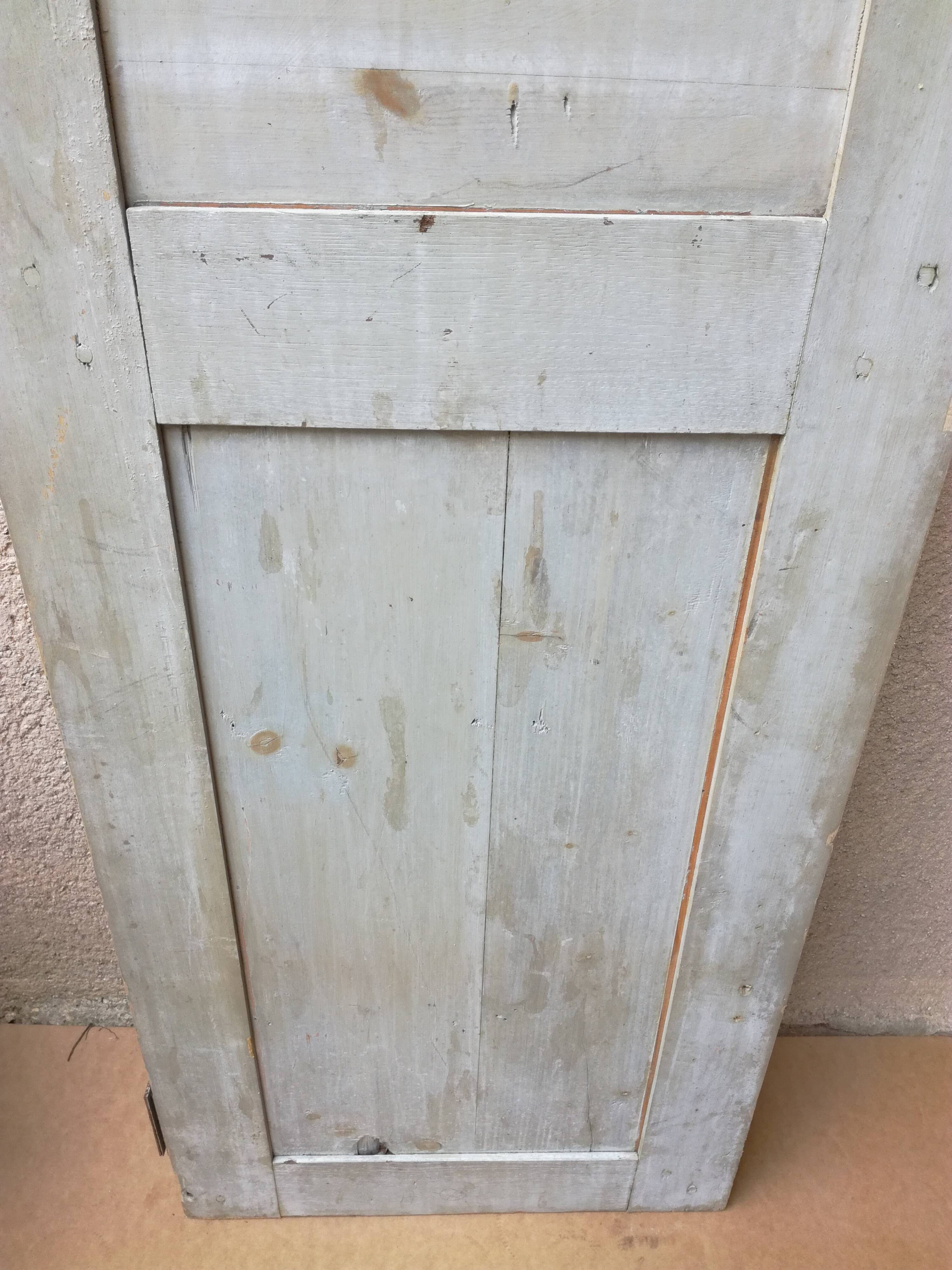 Porte en bois patiné