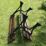 Vintage public park bench