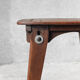Paire de tabouret en bois massif - 1950