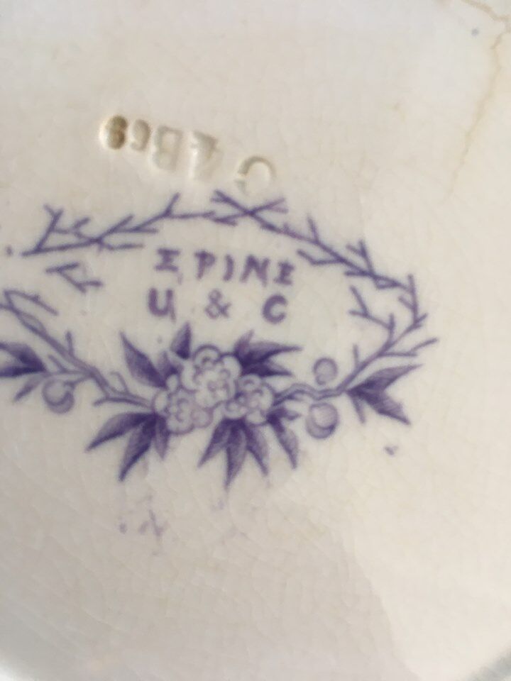 Six plates serves iron land U & C Sarreguemines collection "Thorn".