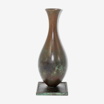 Vase en bronze des années 1930 par GAB Suède