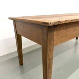 Solid walnut table - Tapered legs