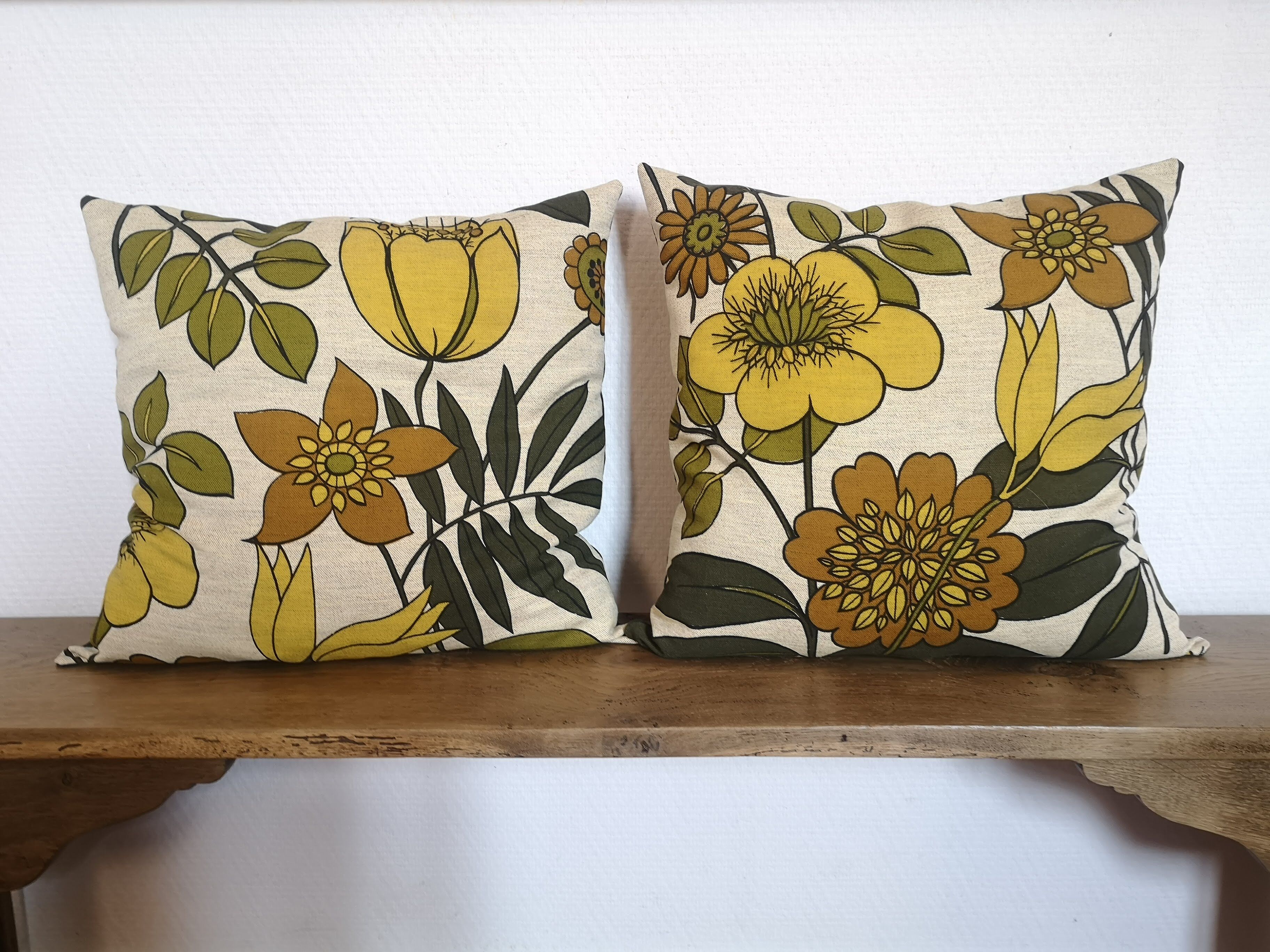 Lot de coussins imprimé 60's