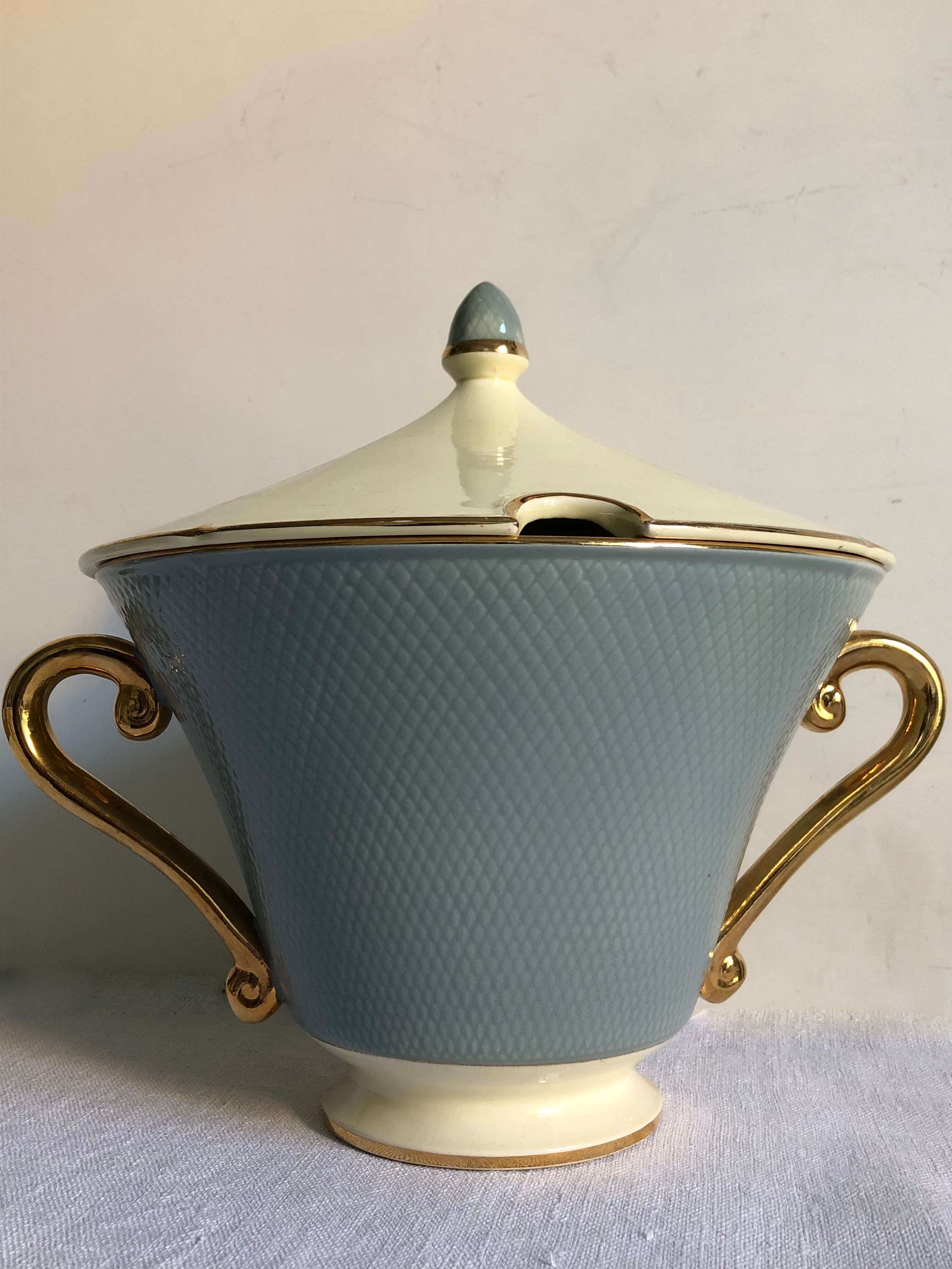 Soup bowl - Faience de Salins Service Orgeval