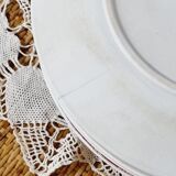 Set of 14 deep flat and dessert plates with defect FT Jasmins Badonviller