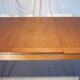 Scandinavian extendable rectangular table in blond teak