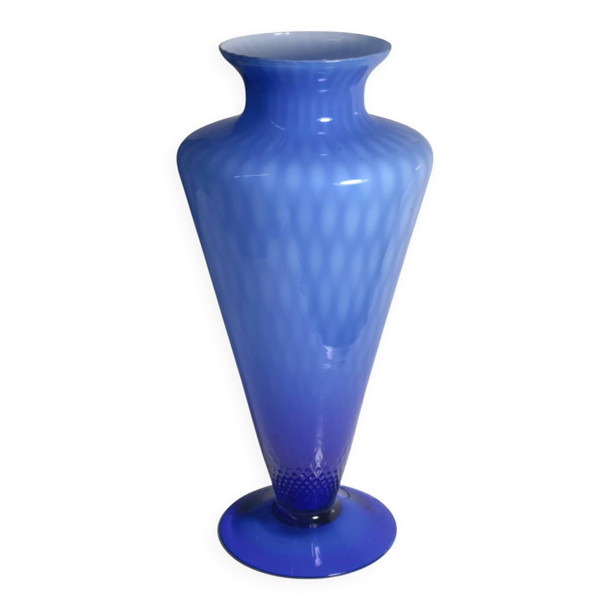 Cobalt Blue Murano Murano Glass Vase - 1960s