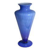 Vase en verre de Murano bleu cobalt - années 1960